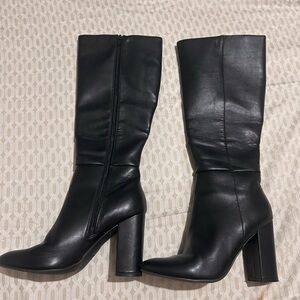 Elegant Knee High Black Women's Boots